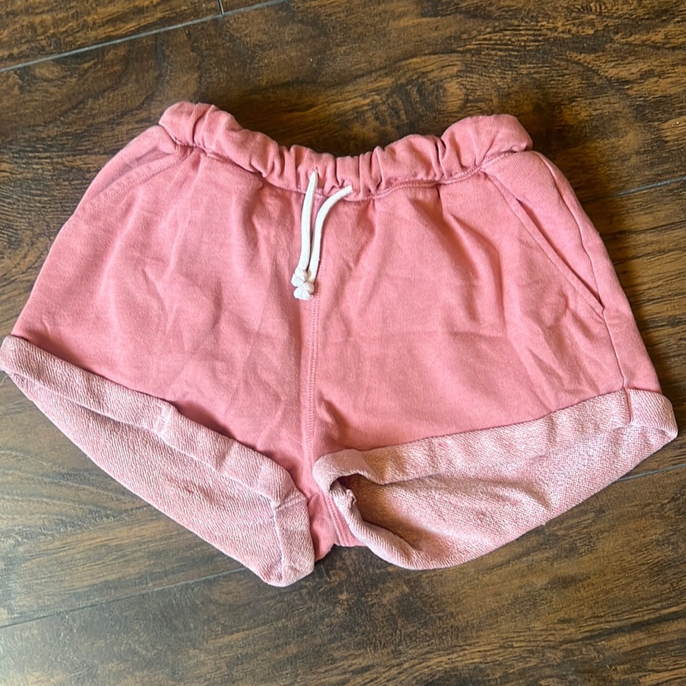 Pink comfy shorts size extra small.